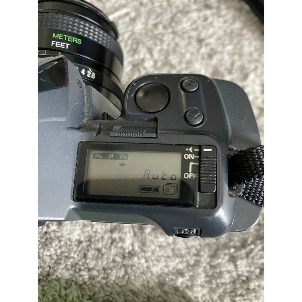 Vtg Ricoh XR-M Camera Bundle W strap & Rikenon + Vivitar Lenses + Filters Manual